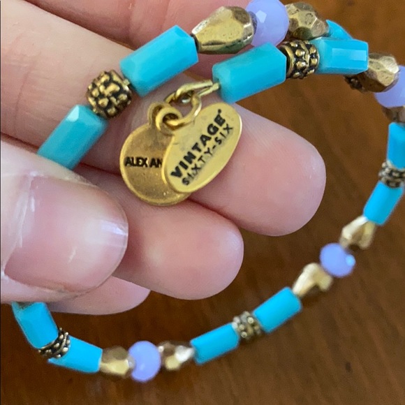 Alex and Ani wire beaded bracelet - Picture 3 of 4